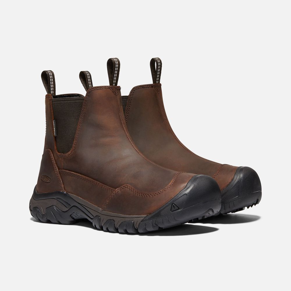Bottes Chelsea Keen Femme Noir Marron | Hoodoo Iii Waterproof | IWDMN-9560